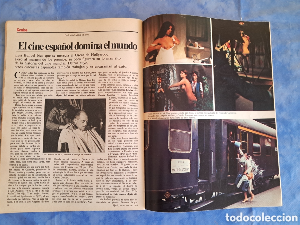 Cine: Revista QU&Eacute; Luis Bu&ntilde;uel 1978 - Foto 6