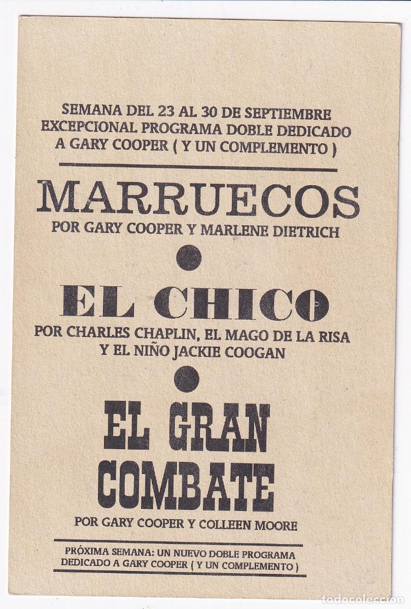 Cine: CINE.- Programa de Cine Facs&iacute;mil. El Gran Combate. Colleen Moore / Gary Cooper. - Foto 2