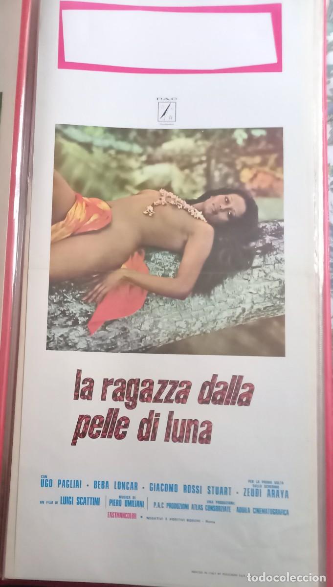 Cine: LA RAGAZZA DALLA PELLE DI LUNA POSTER DEL 1972 cm. 33X70 CON ZEUDI ARAYA BEBA LONCAR