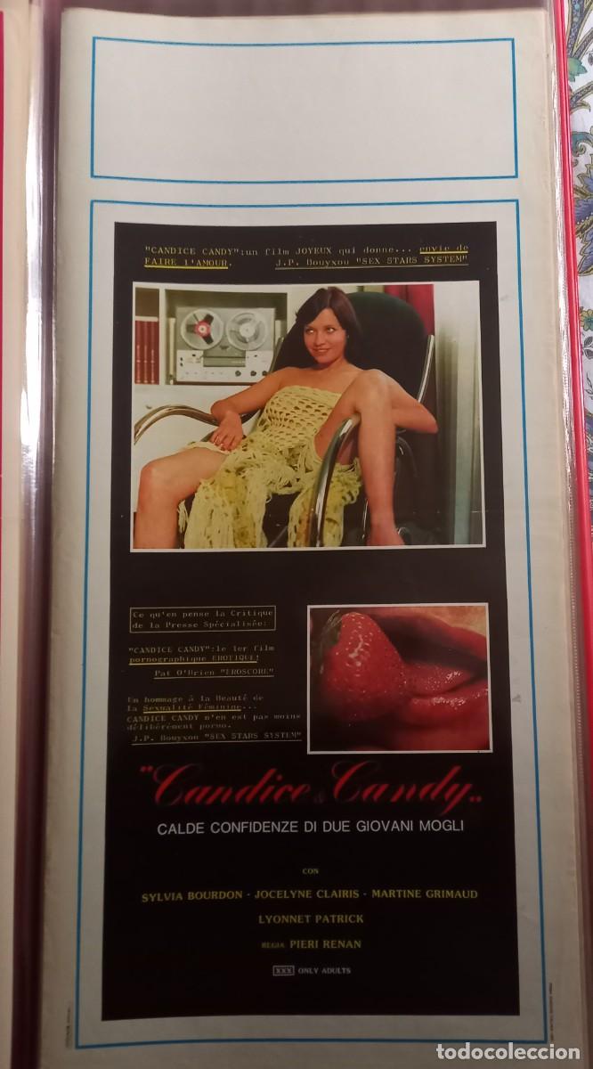 Cine: CANDICE & CANDY 1976 POSTER cm. 33X70 SYLVIA BOURDON JOCELINE CLAIRISMARTINE GRIMAUD