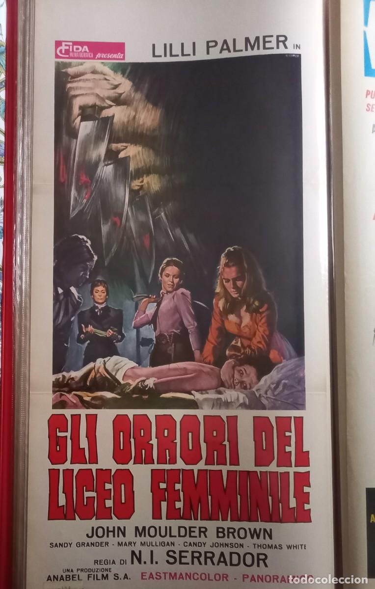 Cine: GLI ORRORI DEL LICEO FEMMINILE 1968 POSTER cm. 33X70 LILLI PALMER SANDY GRANDER CANDY J0HNSON