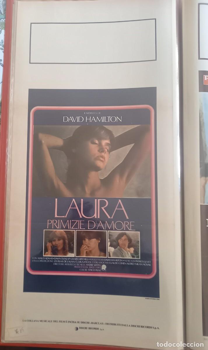 Cine: LAURA PRIMIZIE D'AMORE 1979 DAVID HAMILTON POSTER cm. 33X70 MAUD ADAMS DAWN DUNLAP