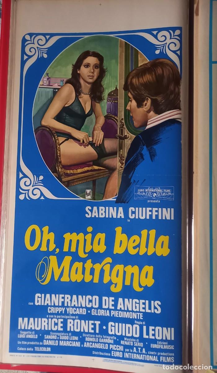 Kino: O MIA BELLA MATRIGNA 1976 POSTER cm.33X70 CON SABINA CIUFFINI GLORIA PIEDIMONTE