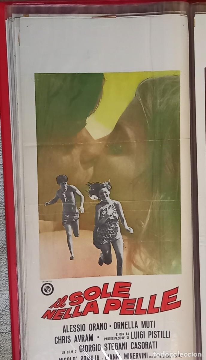 Kino: IL SOLE NELLA PELLE 1971 POSTER cm. 33X70 0RNELLA MUTI ALESSIO ORANO