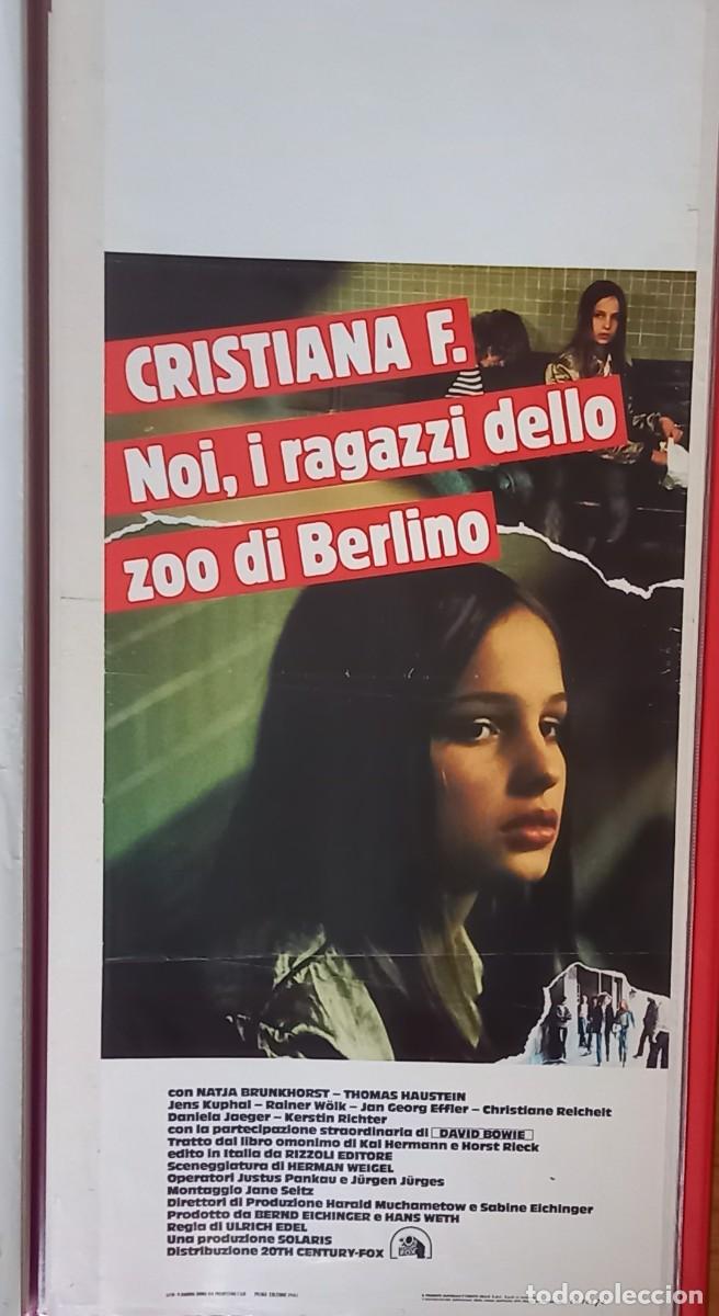 Kino: CRISTIANA F. NOI I RAGAZZI DELLO ZOO DI BERLINO 1981 POSTER cm.33X70