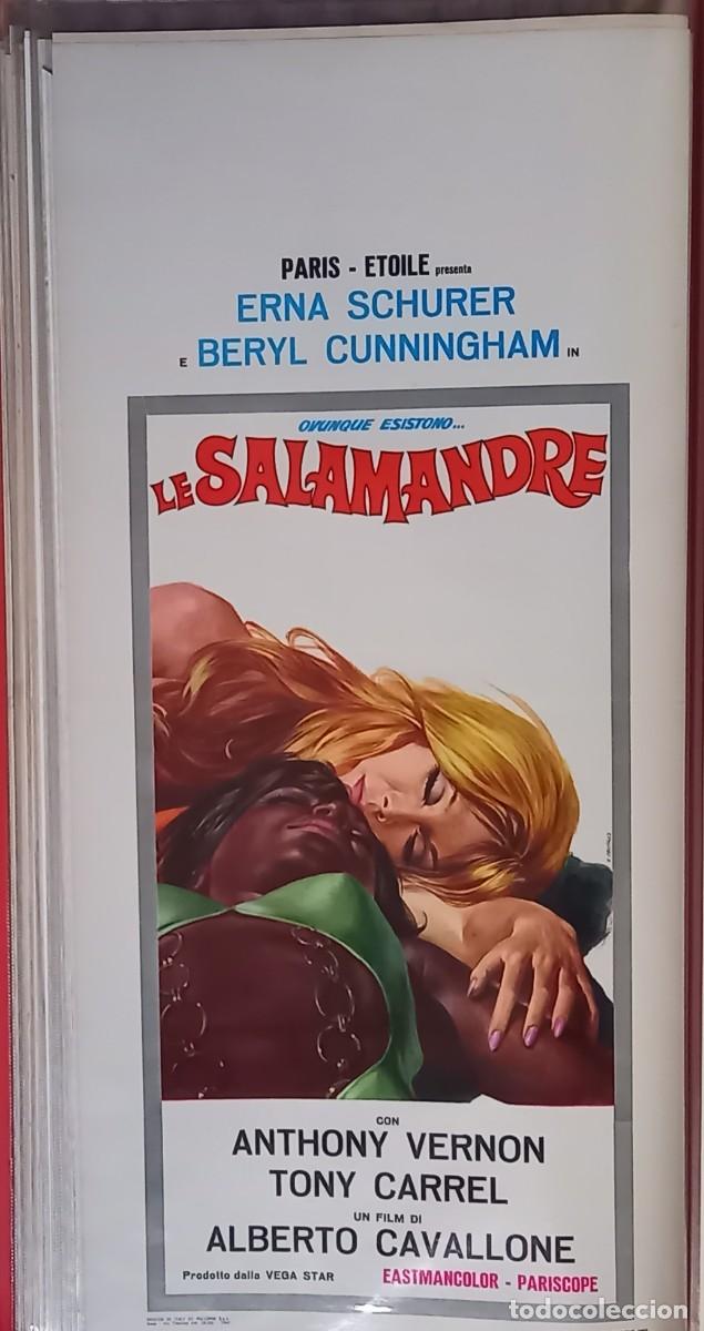Kino: LE SALAMANDRE 1969 POSTER cm.33X70 ERNA SCHURER BERYL CUNNINGHAM