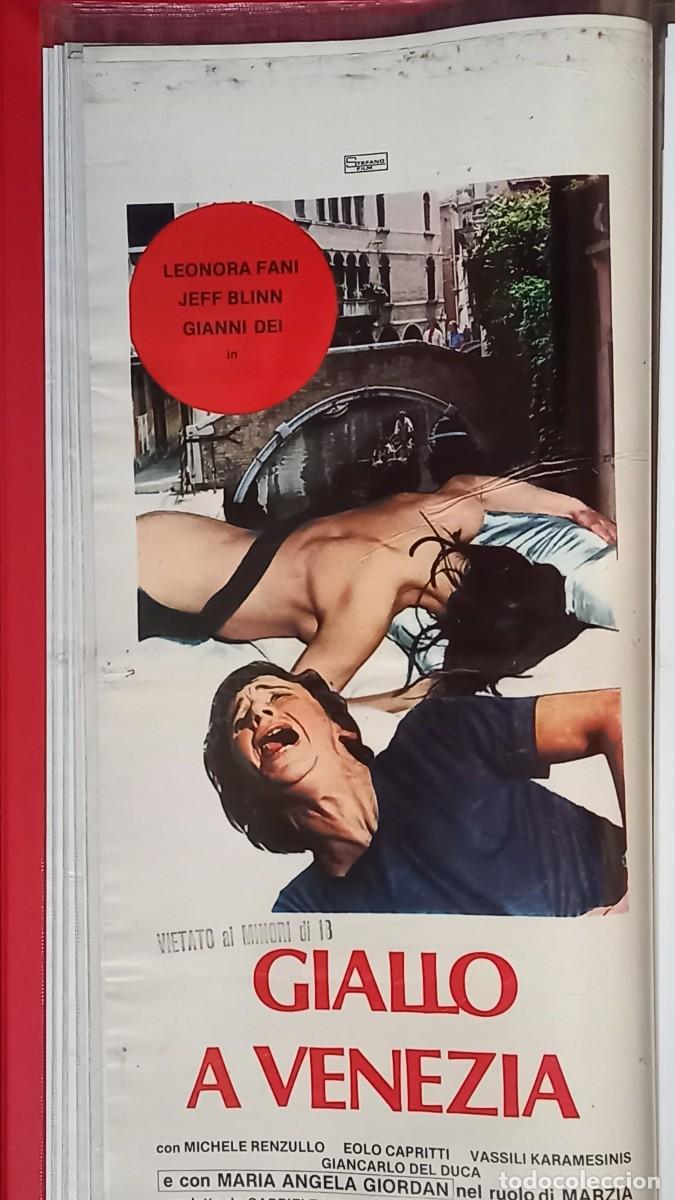 Kino: GIALLO A VENEZIA 1979 POSTER cm. 33X70 LEONORA FANI MARIANGELA GIORDANO