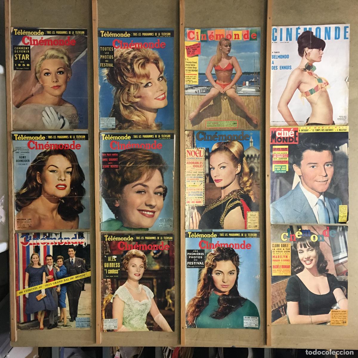 Kino: AER54 CINEMONDE LOTE 25 REVISTAS FRANCESAS 1958-66