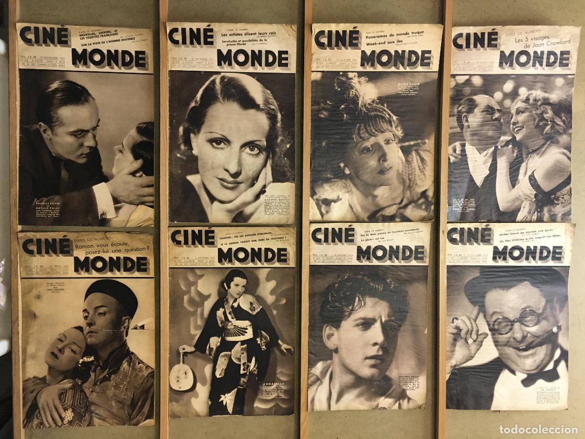 Kino: AER56 CINE MONDE LOTE 21 REVISTAS FRANCESAS 1929-36