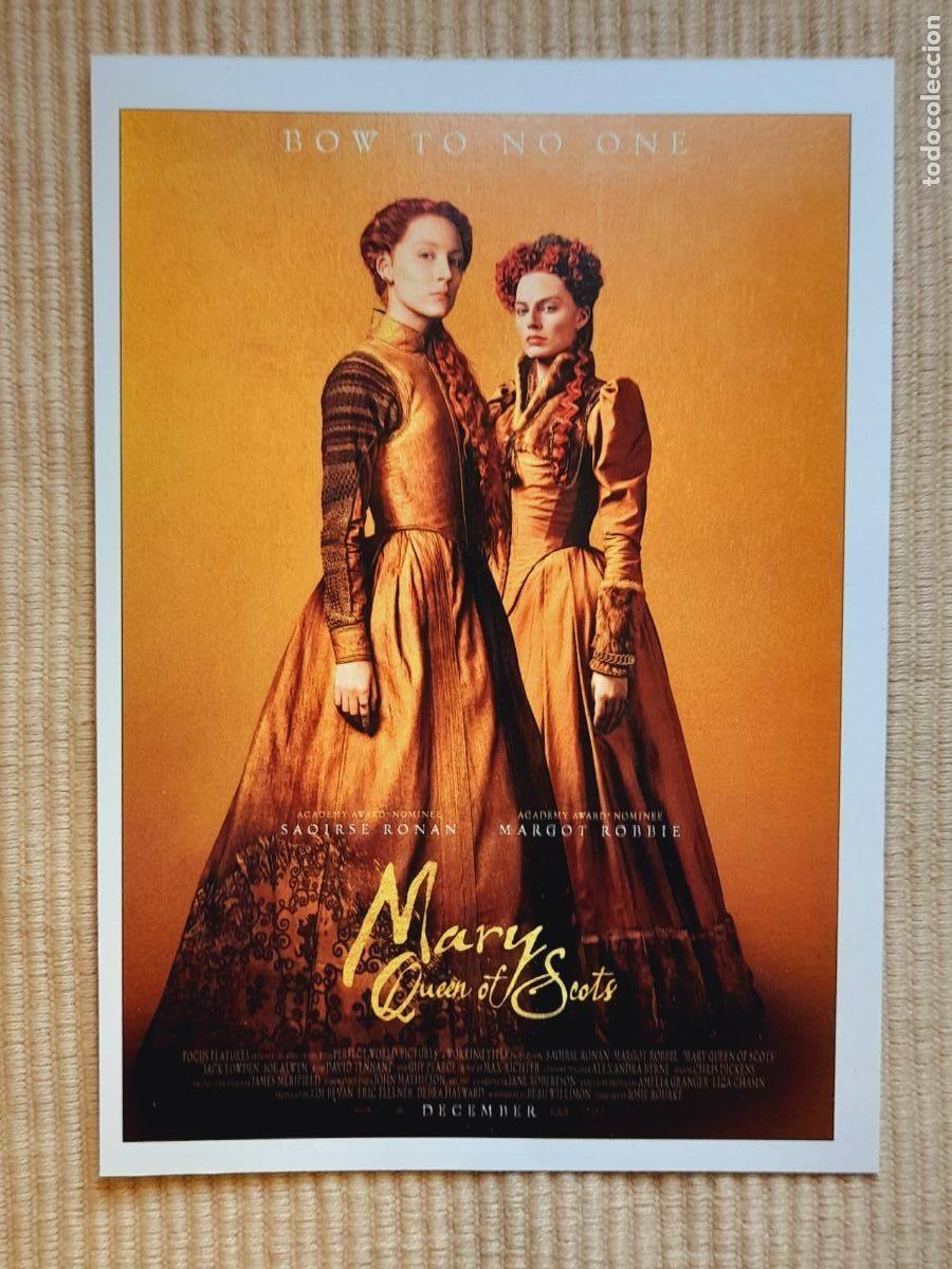 Cine: FICHA CINE HISTORIA. MARIA REINA DE ESCOCIA (2018 Josie Rourke) Saoirse Ronan, Margot Robbie