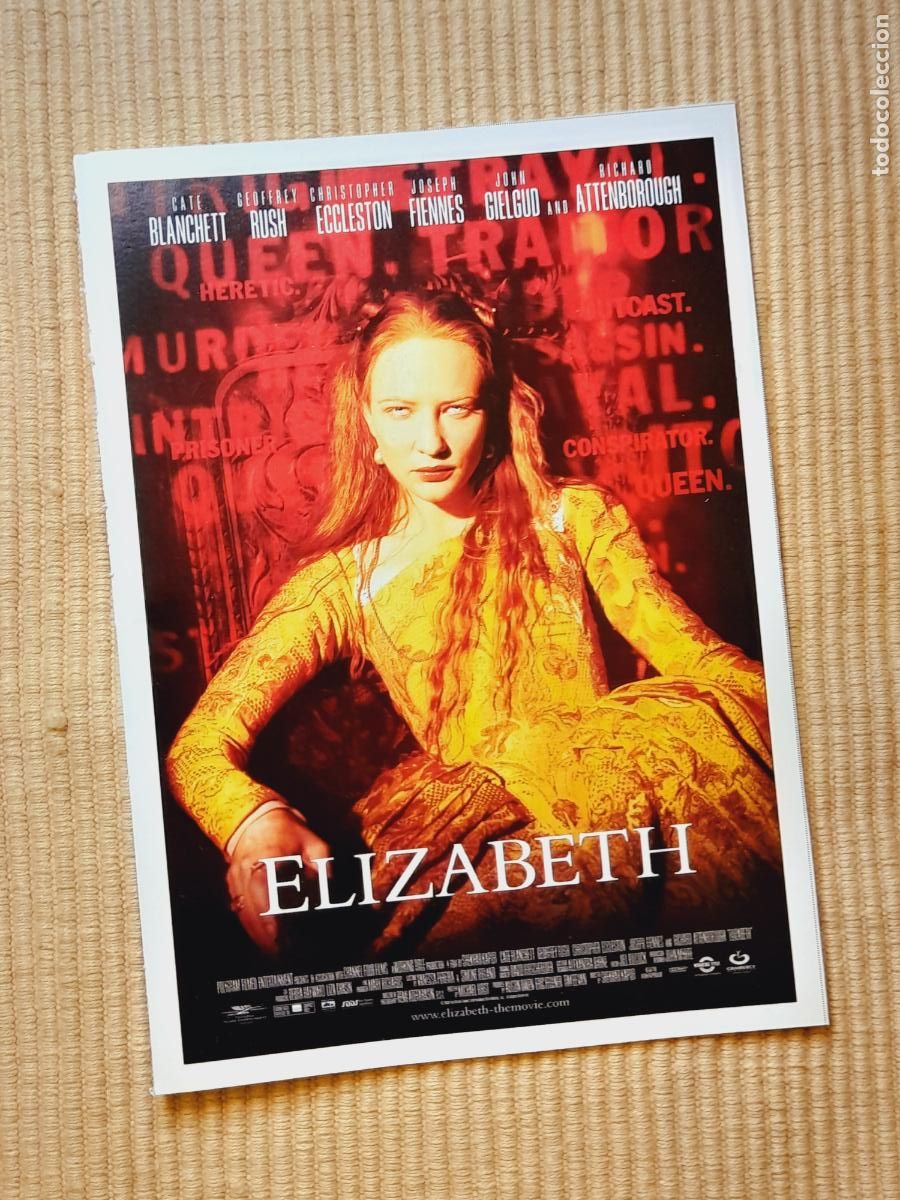 Cine: FICHA CINE HISTORIA. ELIZABETH (1998 Shekhar Kapur) Cate Blanchett