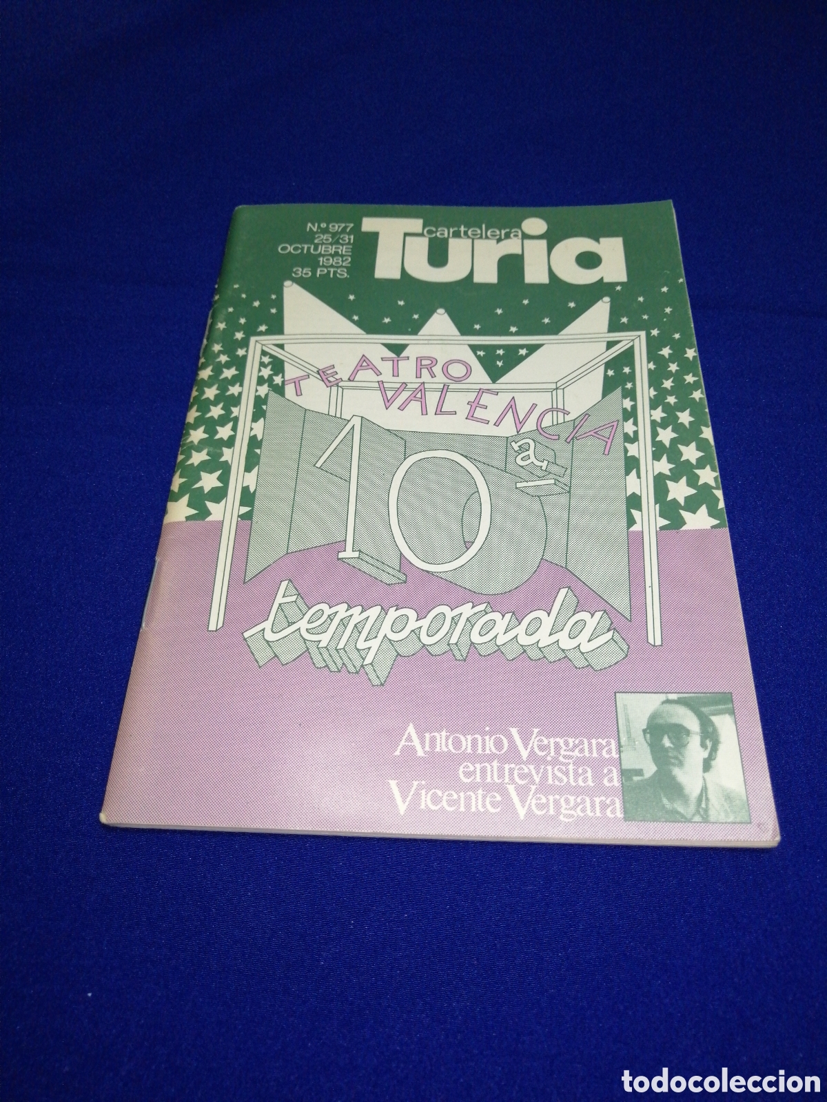 Cin&eacute;ma: CARTELERA TURIA N&Uacute;MERO 977 A&Ntilde;O 1982 TEATRO VALENCIA 10 TEMPORADA