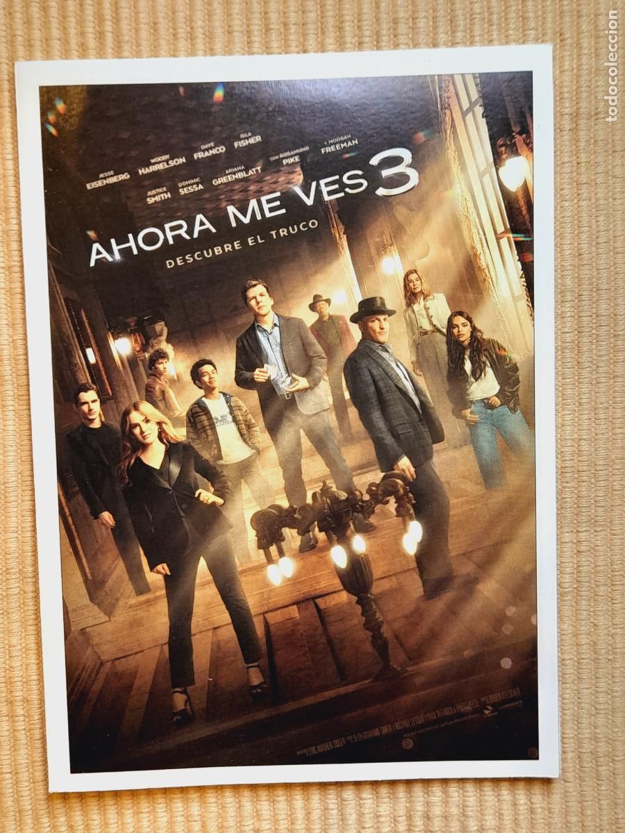 Cine: FICHA CINE. AHORA ME VEZ 3 (2025) Woody Harrelson, Isla Fisher, Dave Franco, Jesse Eisenberg