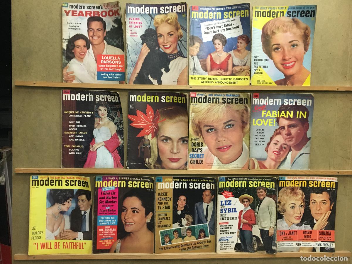 Kino: AER64 MODERN SCREEN Y MODERN SCREEN'S HOLLYWOOD LOTE 13 REVISTAS AMERICANAS 1947-65