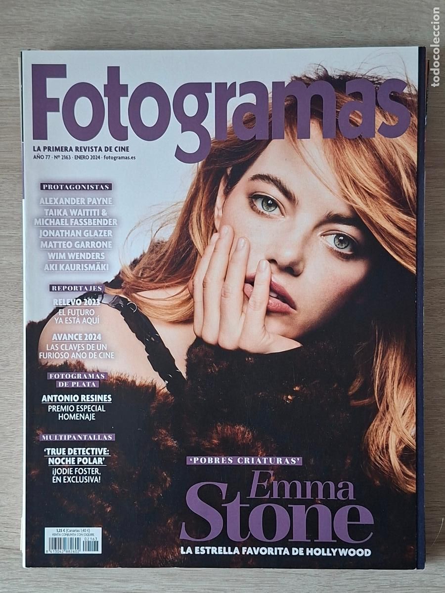 Cine: REVISTA FOTOGRAMAS A&Ntilde;O 77 - N&ordm; 2163- ENERO 2024 - EMMA STONE, LA ESTRELLA FAVORITA DE HOLLYWOOD