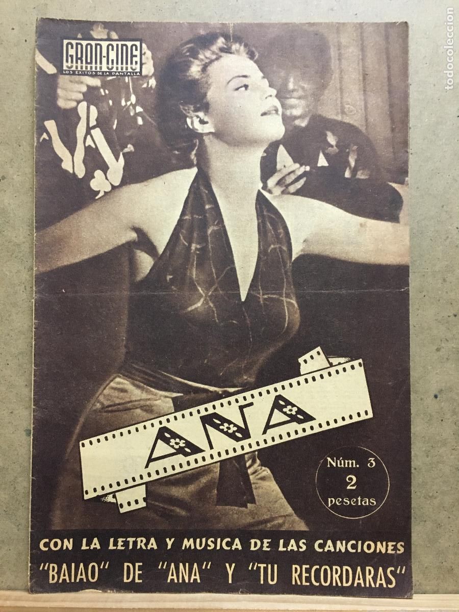 Cine: AEV60 ANA SILVANA MANGANO VITTORIO GASSMAN NOVELA con fotos GRAN CINE