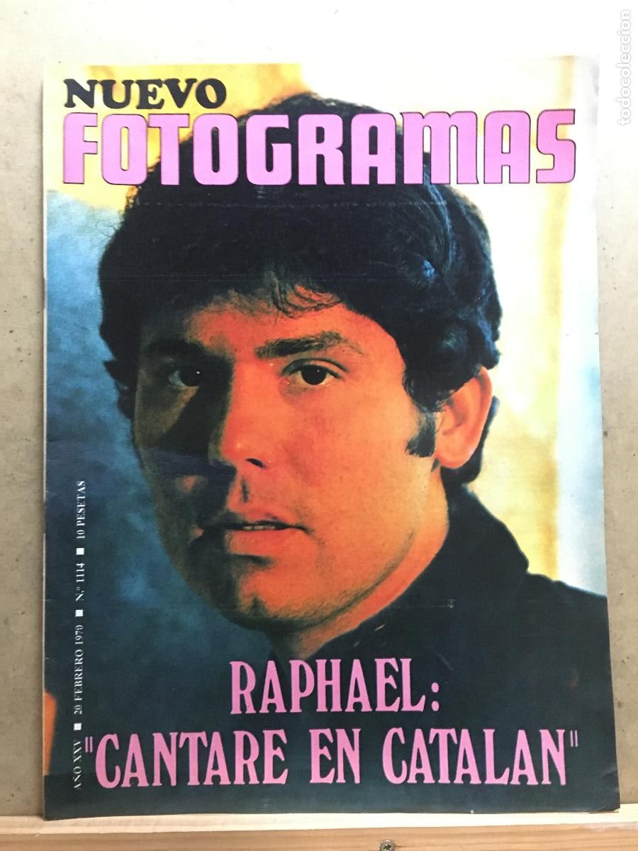 Cine: AEV78 RAPHAEL FOTOGRAMAS REVISTA ESPA&Ntilde;OLA N&ordm; 1114 20 FEBRERO 1970