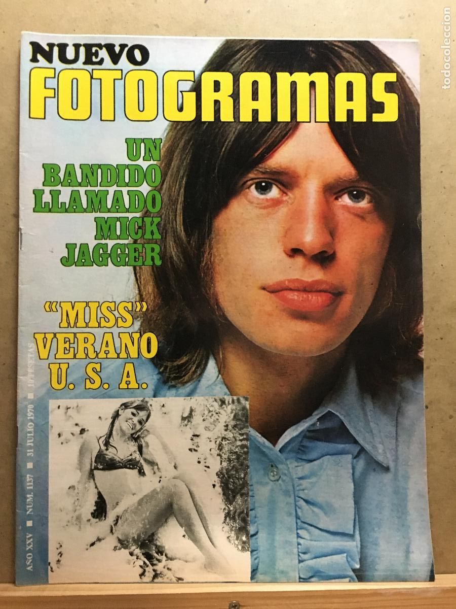Cine: AEV80 MICK JAGGER FOTOGRAMAS REVISTA ESPA&Ntilde;OLA N&ordm; 1137 31 JULIO 1970