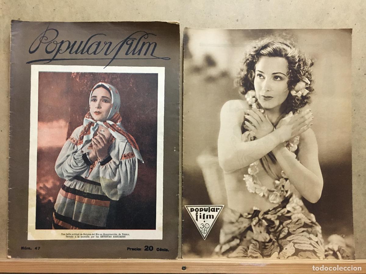 Cinéma: AEV85 DOLORES DEL RIO LOTE 2 POPULAR FILM REVISTA ESPAÑOLA Nº 47 Y 302