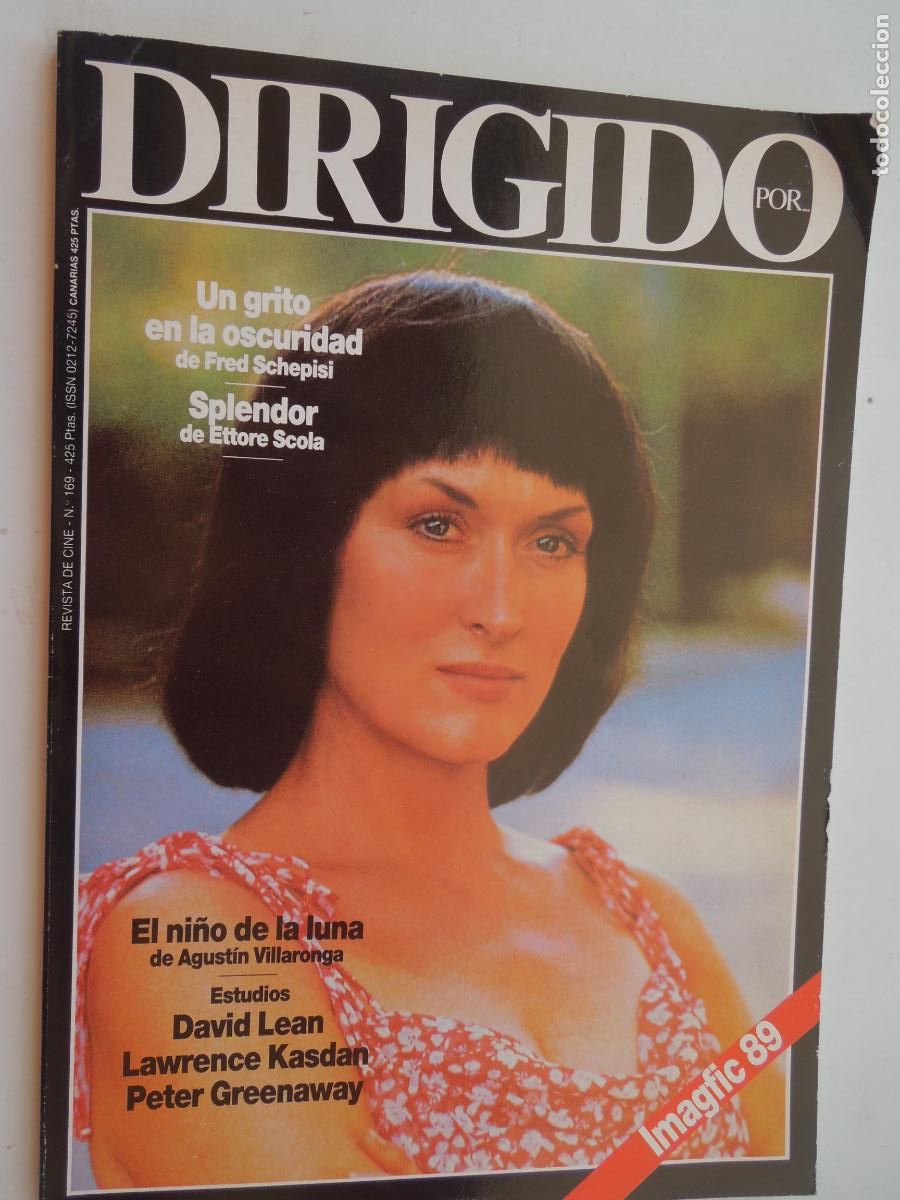 Cine: DIRIGIDO POR N&ordm; 169 , REVISTA DE CINE MAYO 1989 - ESTUDIOS DAVID LEAN - LAWRENCE KASDAN - GREENAWAY