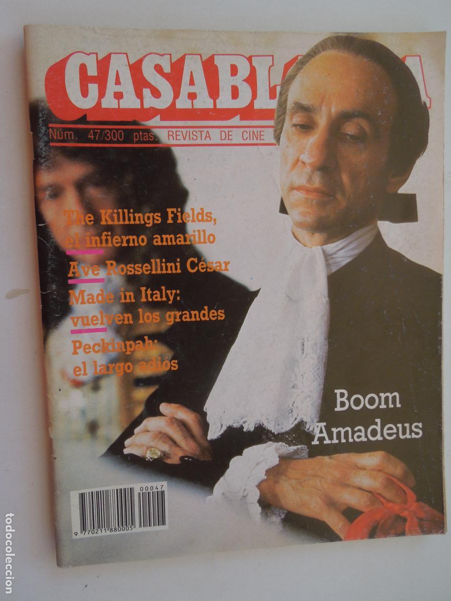 Cine: CASABLANCA N&ordm; 47 - REVISTA DE CINE -1984- AMADEUS MILOS FORMAN- DAVID LYNCH- PECKINPAH- NEIL JORDAN