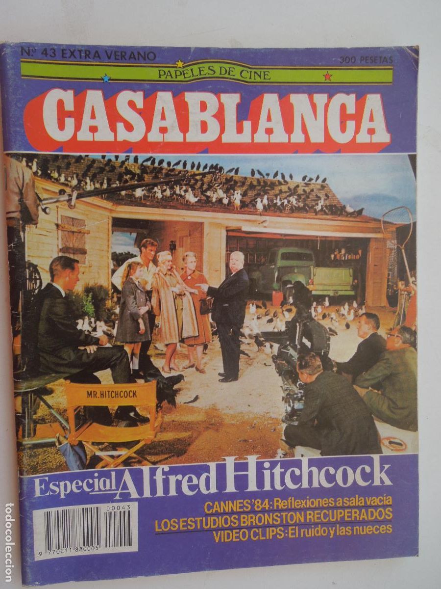 Cine: CASABLANCA N&ordm; 43 - REVISTA DE CINE EXTRA JULIO AGOS 1984-ESPECIAL HITCHCOCK, CANNES, LUIS CIGES,