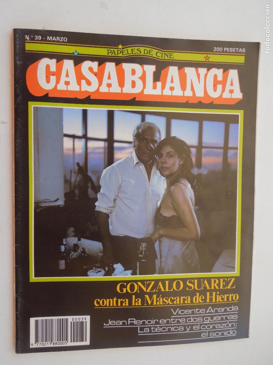 Cine: CASABLANCA N&ordm; 39- REVISTA DE CINE ABRIL-MARZO 84- GONZALO SU&Aacute;REZ, VICENTE ARANDA, JEAN RENOIR