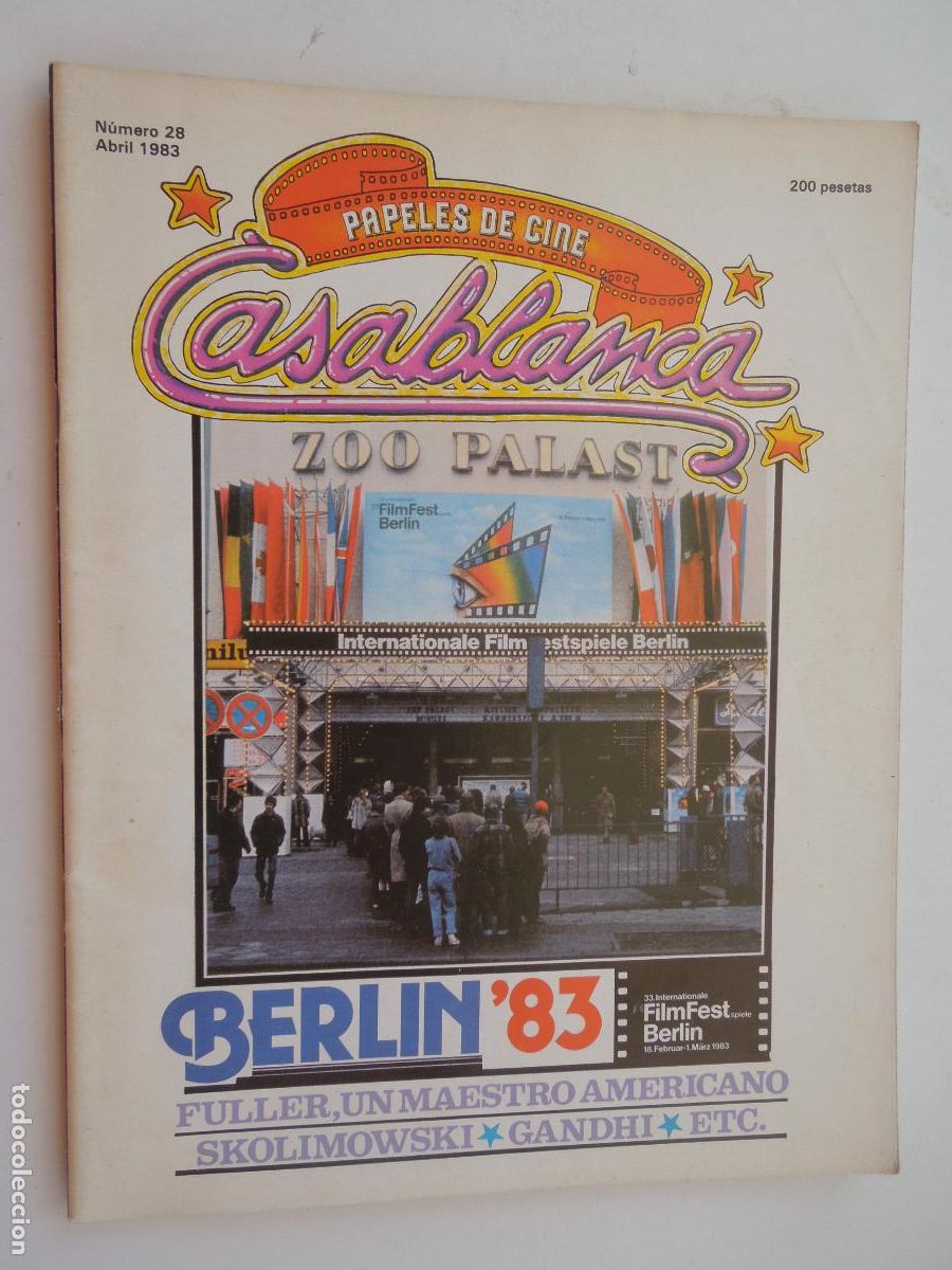 Cine: CASABLANCA N&ordm; 28 - REVISTA DE CINE -ABRIL 1983 - BERL&Iacute;N&acute;83 - FULLER UN MAESTRO