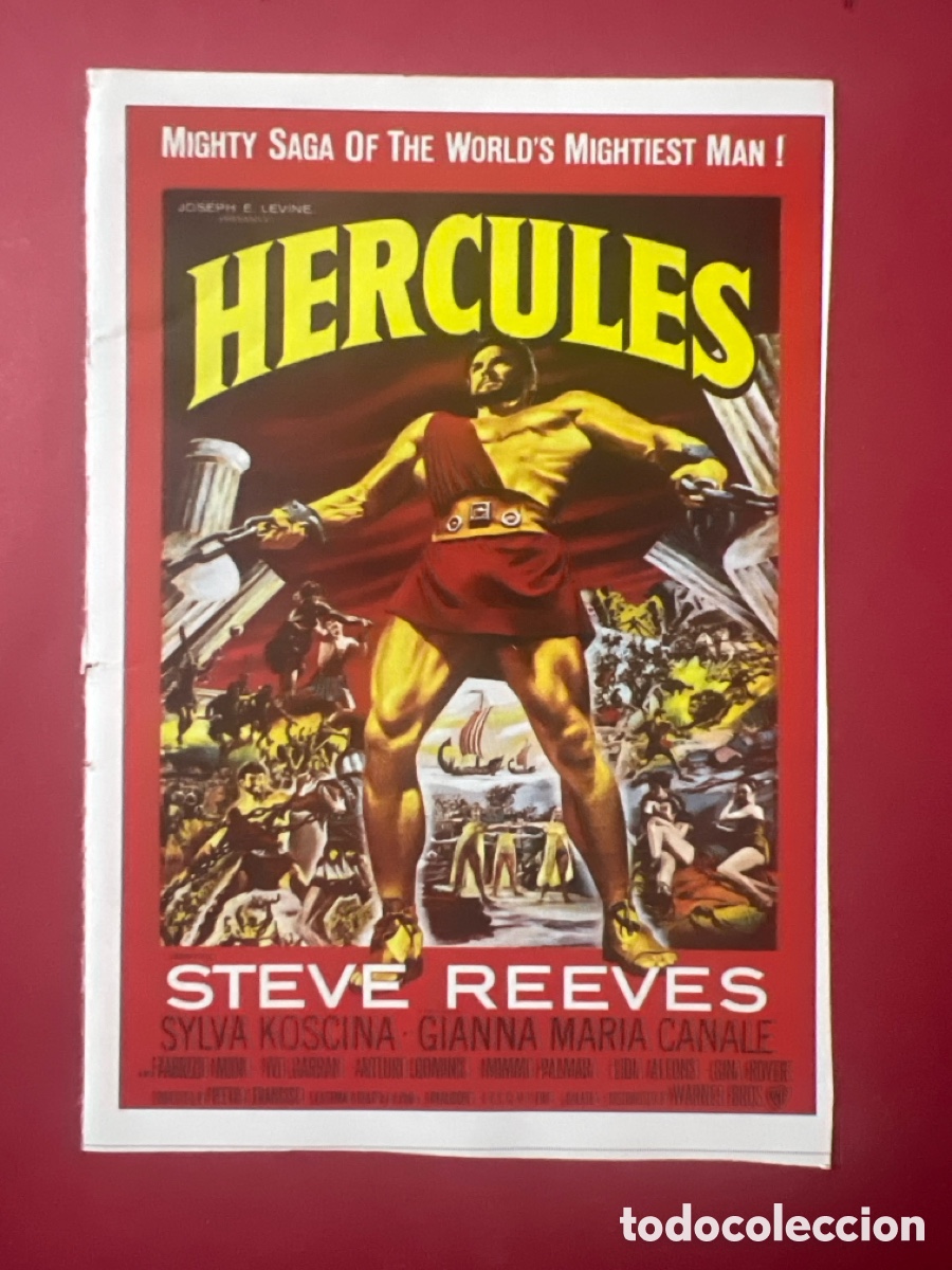 Cine: W56. CARTEL-MAN&Iacute;A PEL&Iacute;CULAS H&Eacute;RCULES - H&Eacute;RCULES