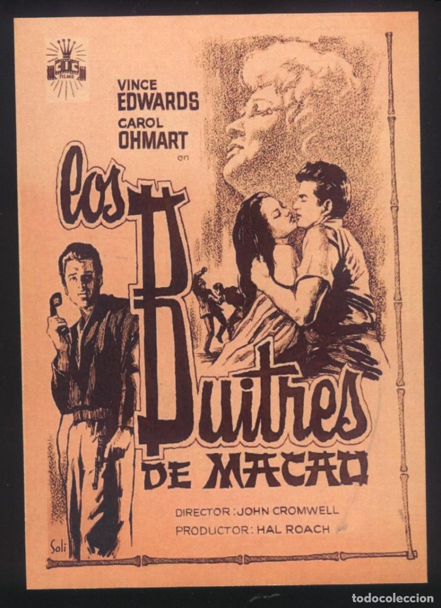 Cine: Q-08294- LOS BUITRES DE MACAO (The Scavengers) (SOLIG&Oacute;) FORMATO FOLLETO MANO