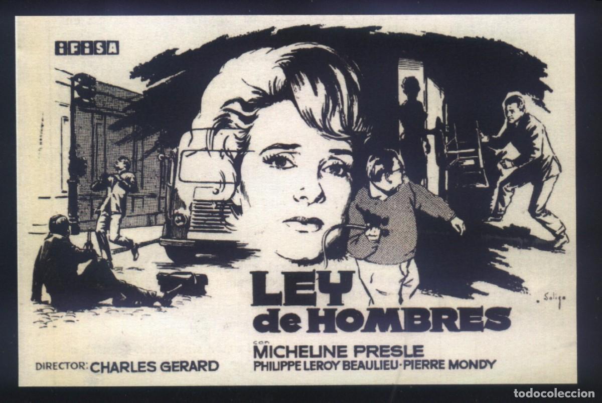 Cine: Q-03848- LEY DE HOMBRES (La loi des hommes) (SOLIG&Oacute;) COPIA CON FORMATO FOLLETO MANO