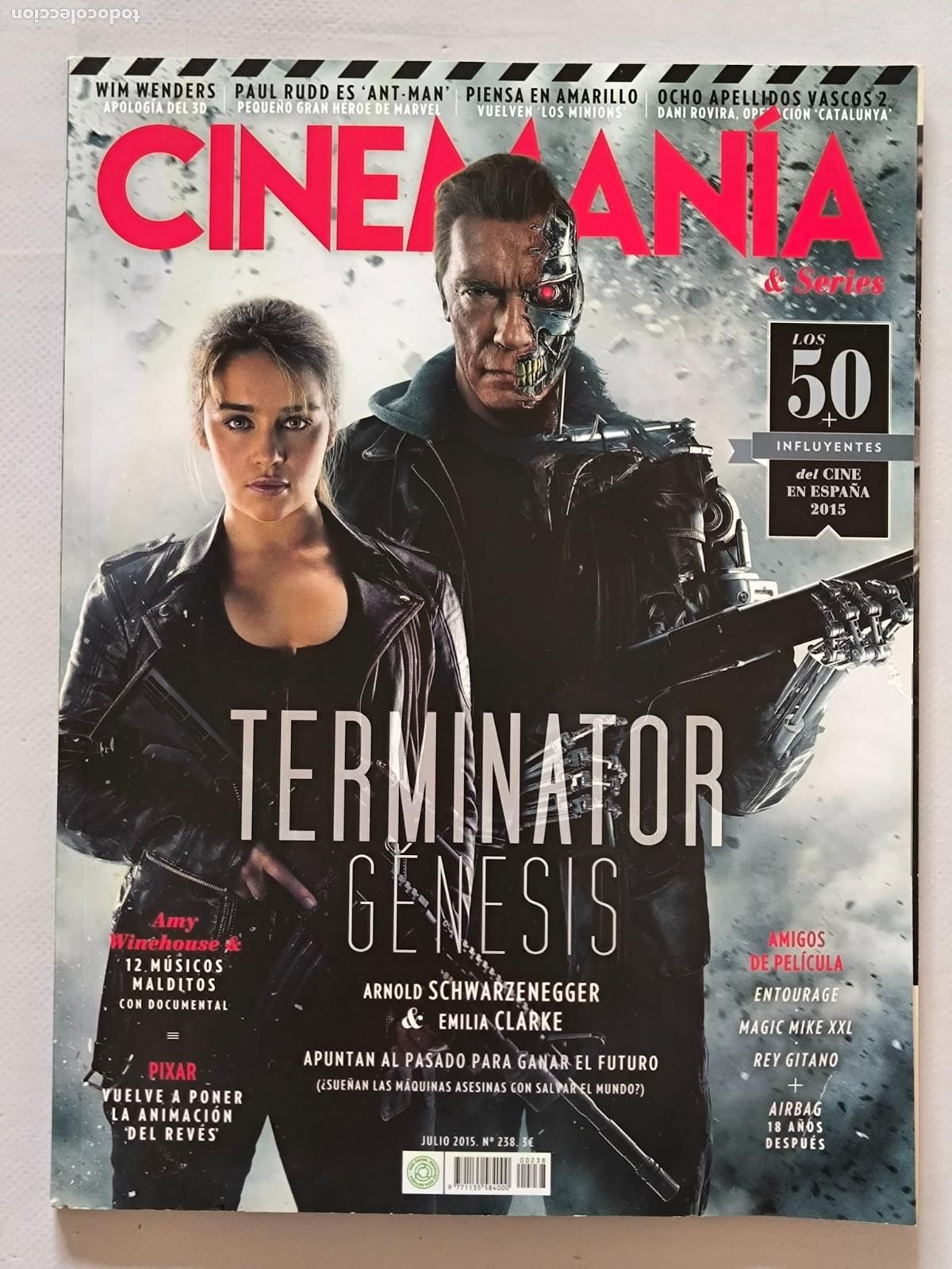 Cine: REVISTA CINEMANIA N&ordm; 238 - JULIO 2015 - TERMINATOR GENESIS (G3)