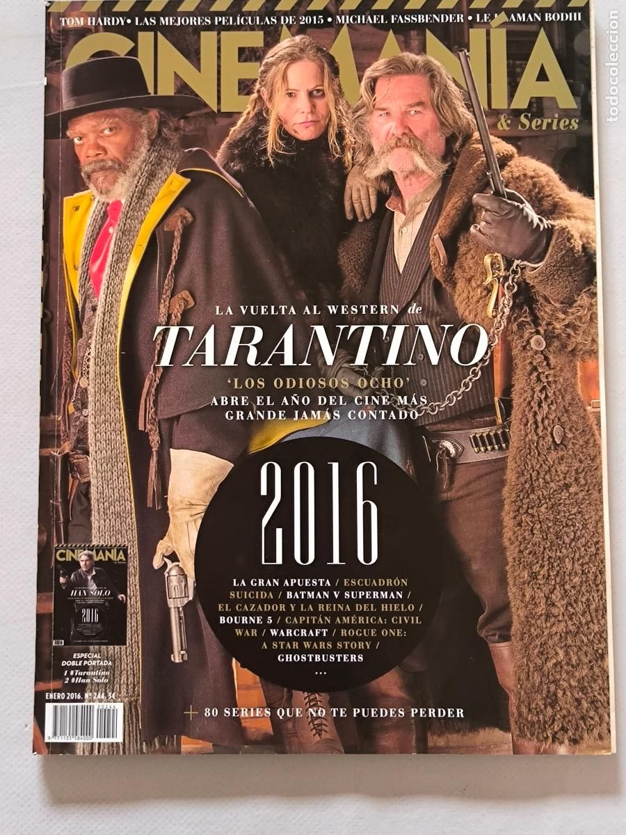 Cine: REVISTA CINEMANIA N&ordm; 244 - ENERO 2016 - QUENTIN TARANTINO / LOS ODIOSOS OCHO (G3)