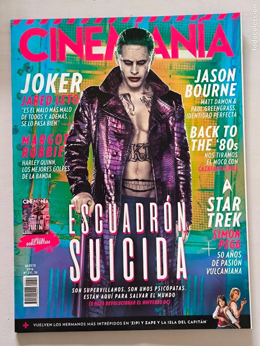 Cine: REVISTA CINEMANIA N&ordm; 251 - AGOSTO 2016 - ESCUADRON SUICIDA / JARED LETO (G3)