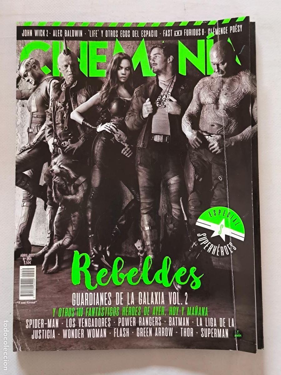 Cine: REVISTA CINEMANIA N&ordm; 259 - ABRIL 2017 - ESPECIAL SUPERHEROES / GUARDIANES DE LA GALAXIA (GR)