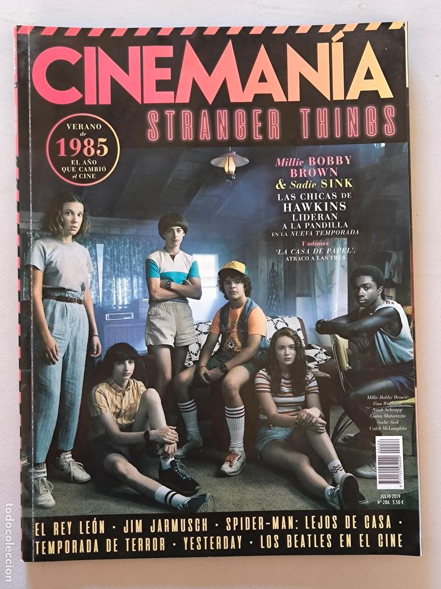Cine: REVISTA CINEMANIA N&ordm; 286 - JULIO 2019 - STRANGER THINGS / EL REY LEON / JIM JARMUSCH (HL)
