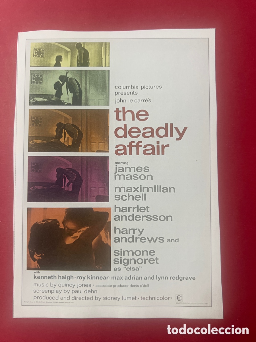 Cine: W115. CARTEL-MAN&Iacute;A ESP&Iacute;AS BRIT&Aacute;NICOS - LLAMADA PARA UN MUERTO