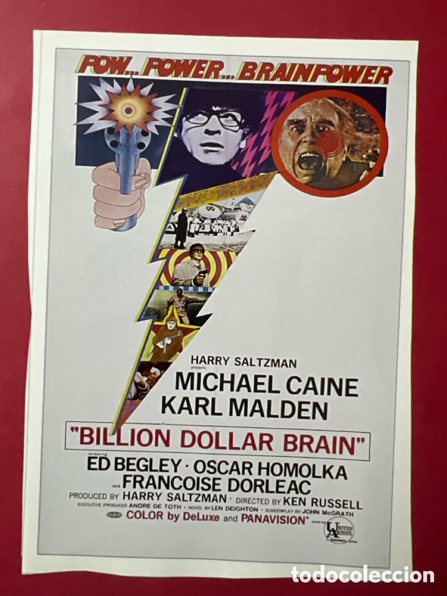 Cine: W116. CARTEL-MAN&Iacute;A ESP&Iacute;AS BRIT&Aacute;NICOS - UN CEREBRO DE UN BILL&Oacute;N DE D&Oacute;LARES