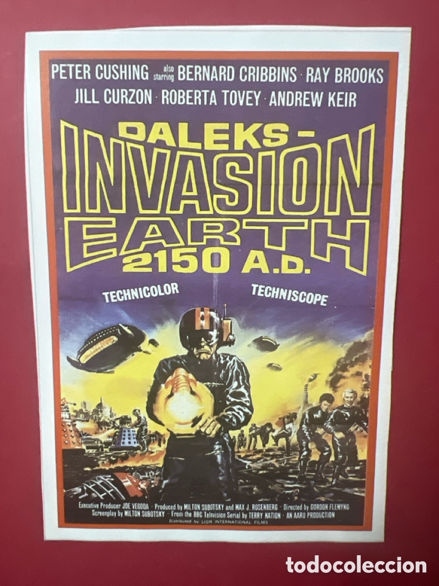 Cine: W144. CARTEL-MAN&Iacute;A - CINE DE ALIEN&Iacute;GENAS. LOS MARCIANOS INVADEN LA TIERRA