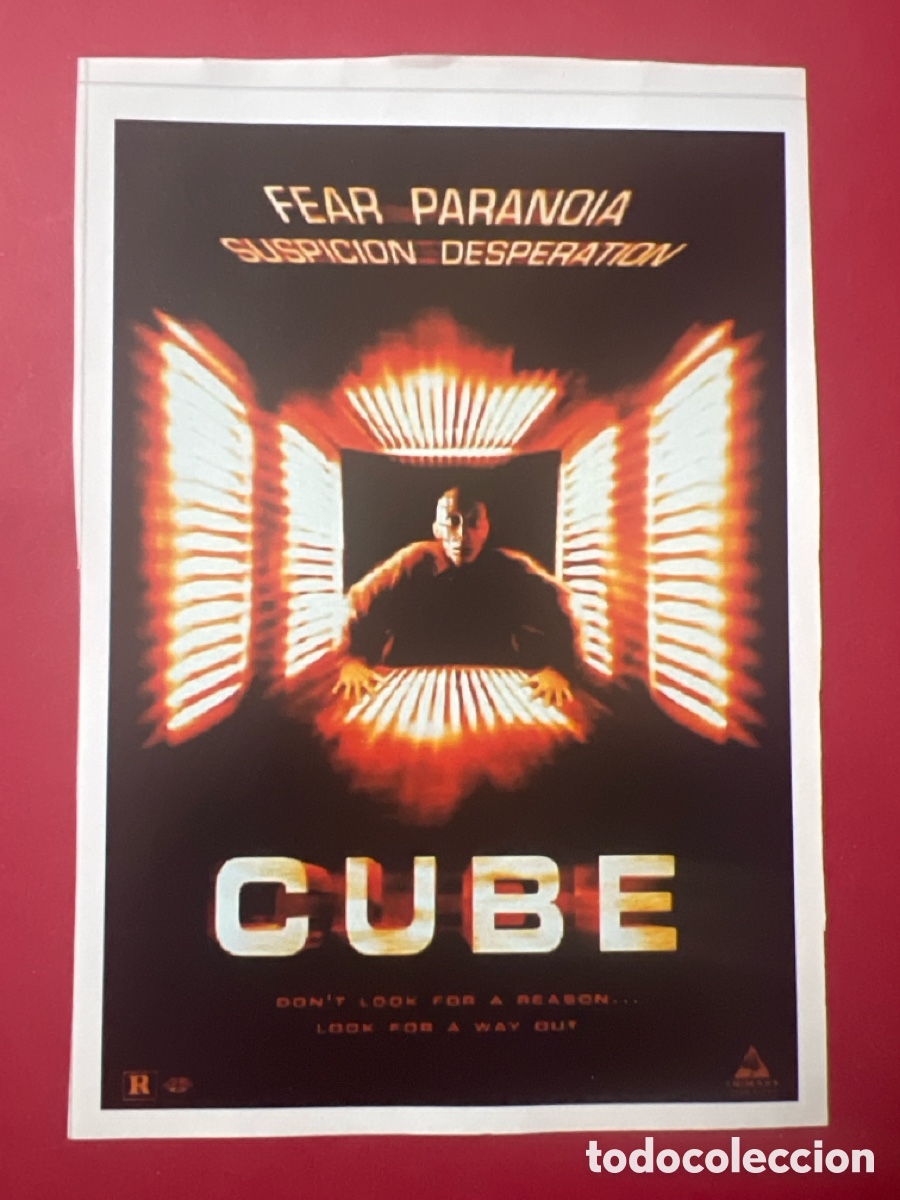 Cine: W149. CARTEL-MAN&Iacute;A - FUGAS EN RL FUTURO - CUBE