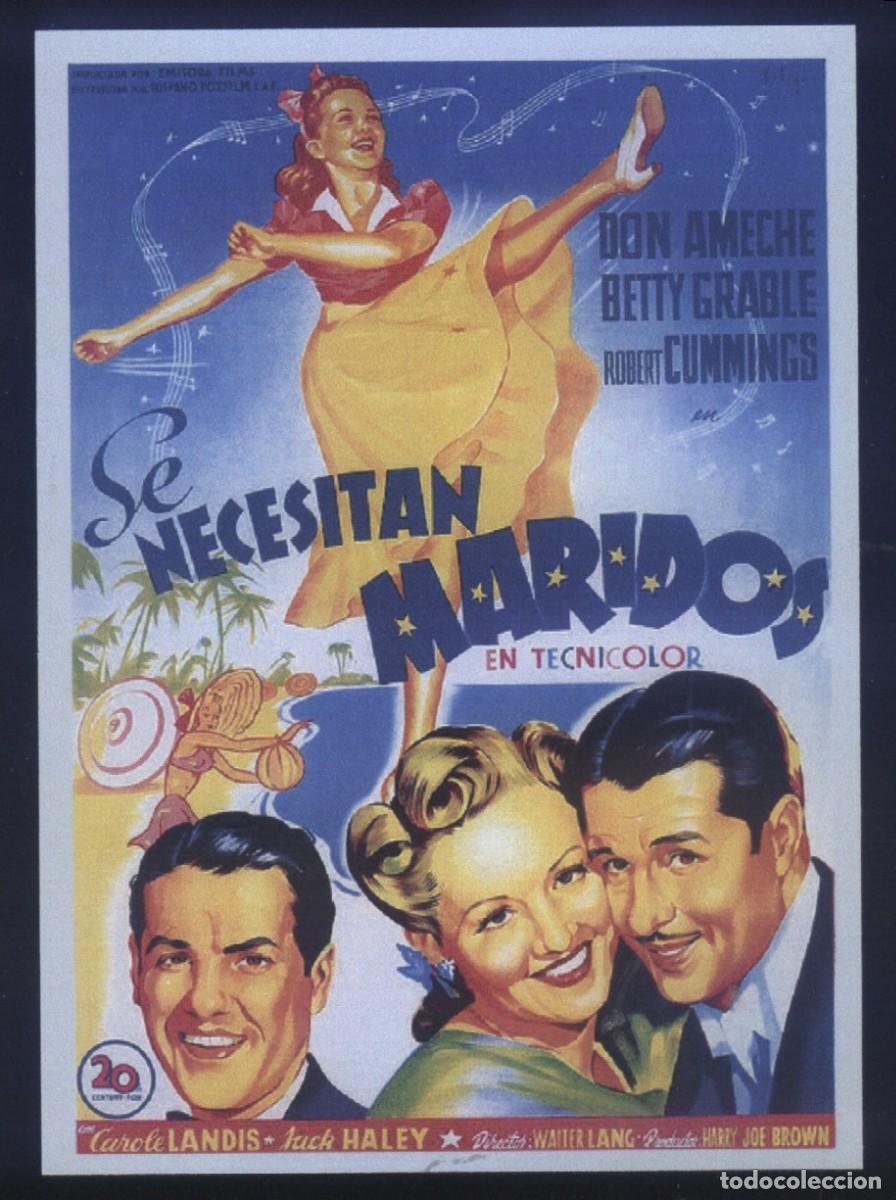 Cinema: Q-01107- SE NECESITAN MARIDOS (Moon Over Miami) (SOLIG&Oacute;) COPIA CON FORMATO FOLLETO MANO