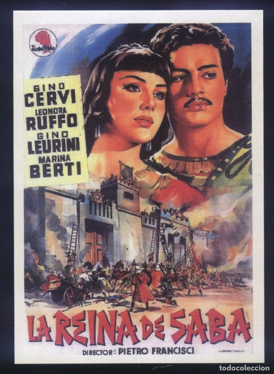 Cinema: Q-07446- LA REINA DE SABA (La regina di Saba) (SOLIG&Oacute;) COPIA CON FORMATO FOLLETO MANO