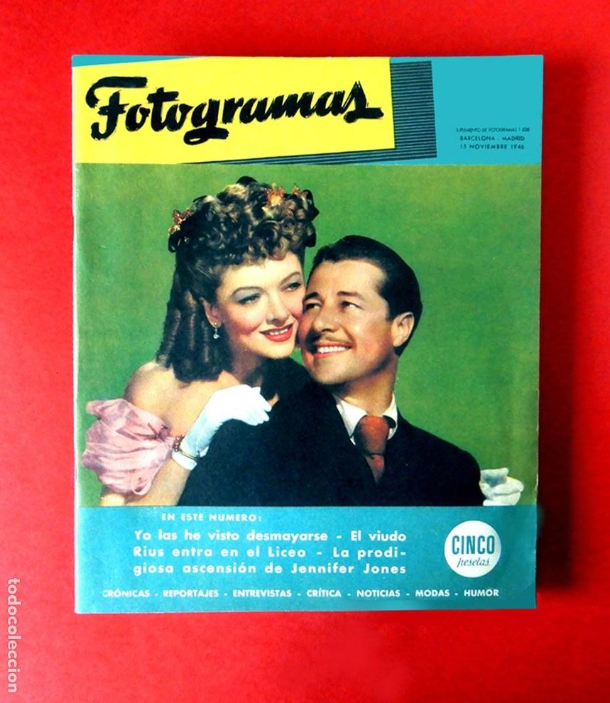 Cinema: FOTOGRAMAS - EDICI&Oacute;N 50 ANIVERSARIO - FACS&Iacute;MIL DEL N&ordm; 1 DE LA REVISTA 15-11-1946 / 1996