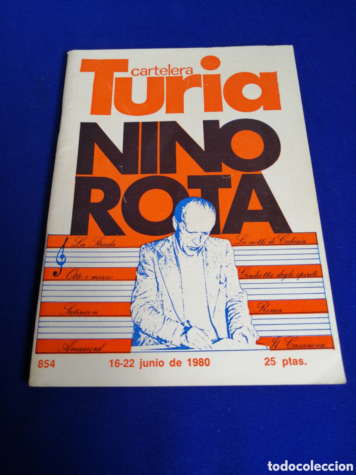 Cine: CARTELERA TURIA N&Uacute;MERO 854 GR&Aacute;FICAS M. CALATAYUD /VICTOR LA HUERTA - DISCOTECA TROPICAL A&Ntilde;O 1980