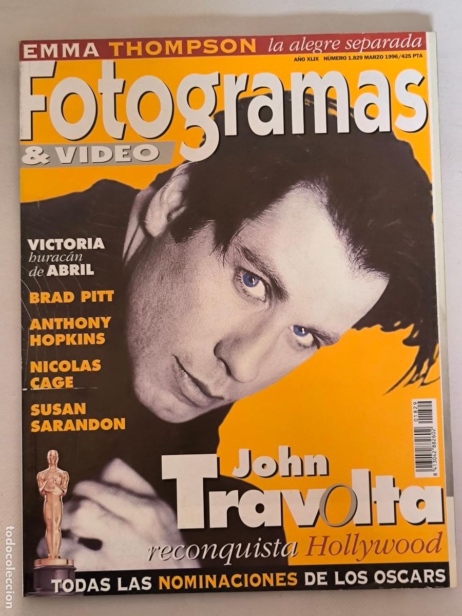 Cine: FOTOGRAMAS A&Ntilde;O XLIX N&ordm; 1829 - MARZO 1996 - JOHN TRAVOLTA (IP)