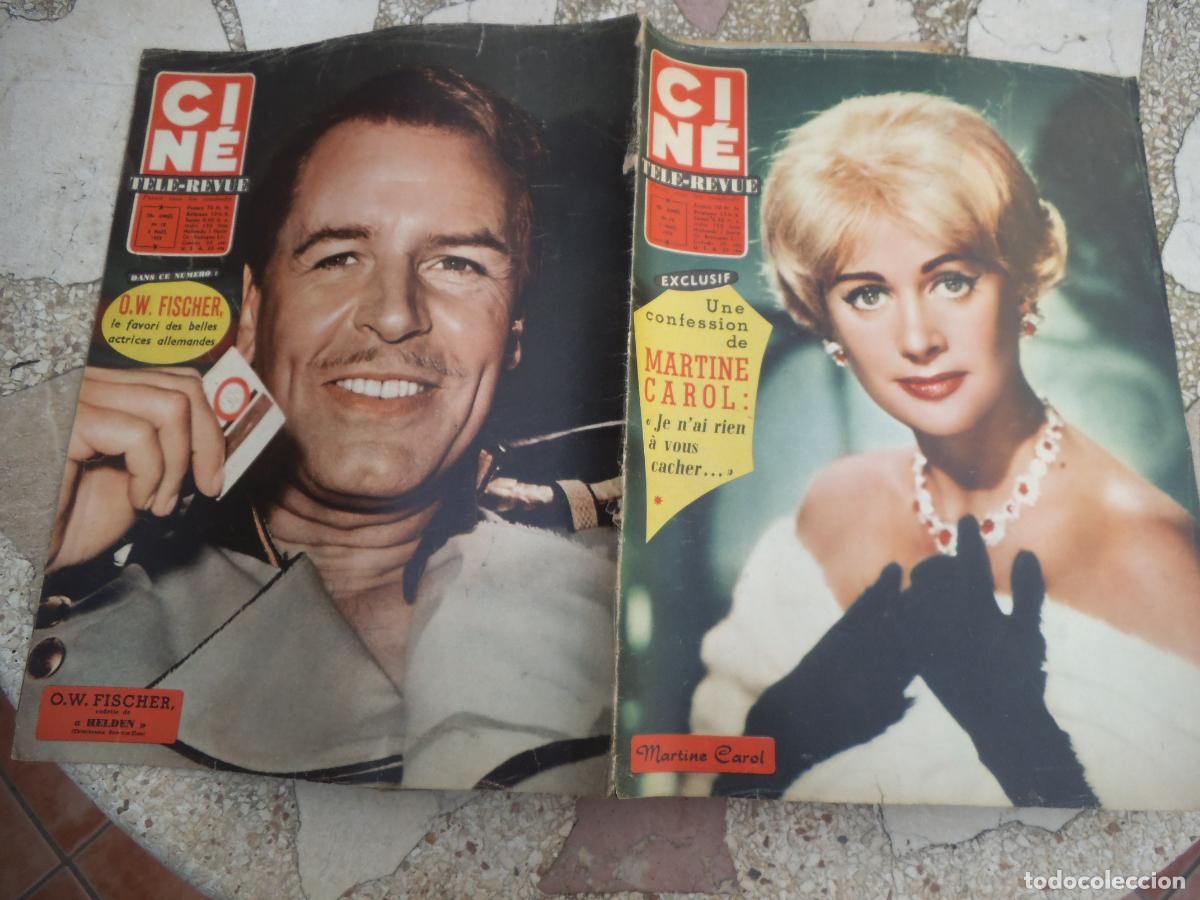 Cine: cine revue n&ordm; 10 octubre 1959, portada marlene carol, o.w.fischer