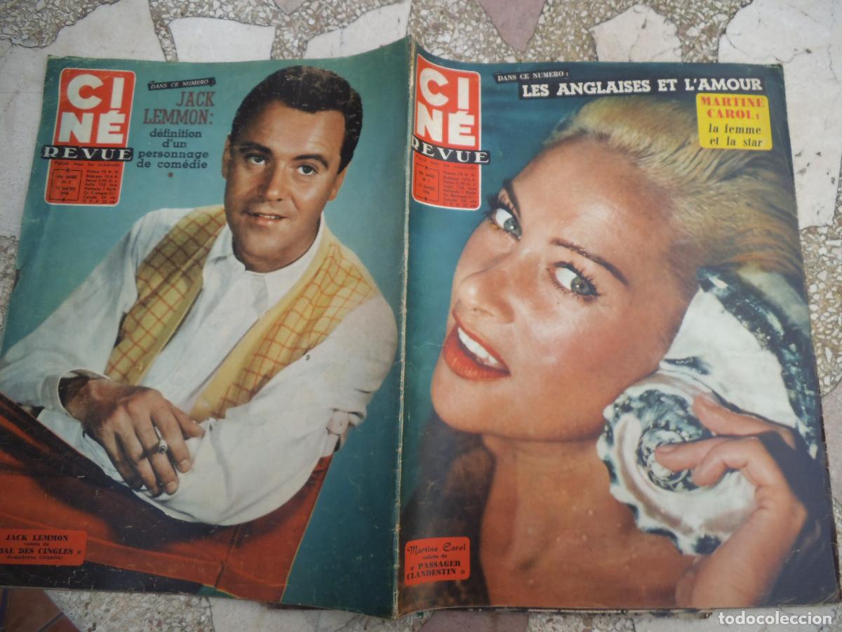 Cine: cine revue n&ordm; 2, 1958, portada martine carol, jack lemmon