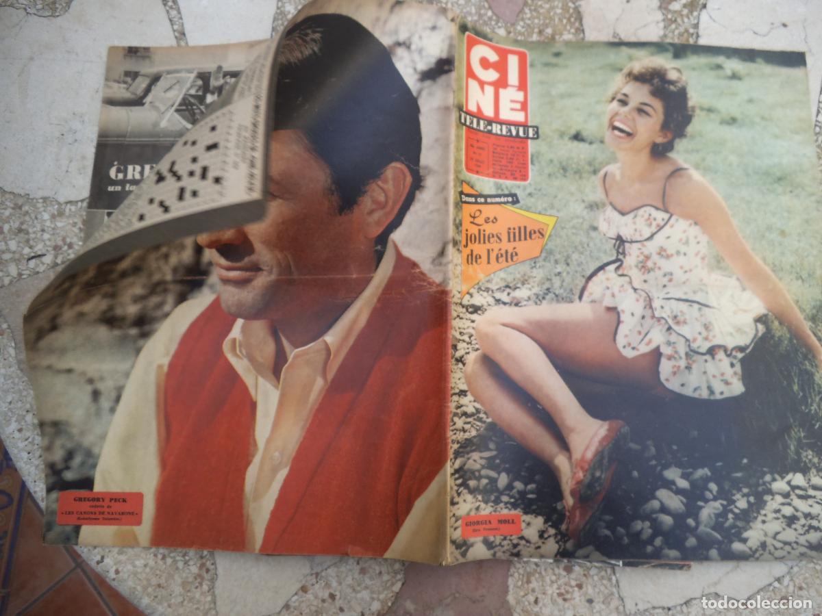Cine: cine revue n&ordm; 31, 1960, portada giorgia moll, gregory peck,