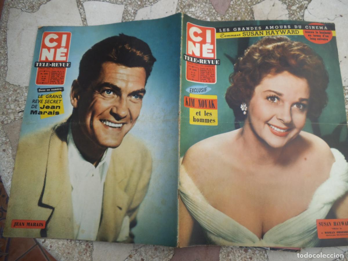 Cine: cine revue n&ordm; 22, 1959, portada susan hayward, jean marais,