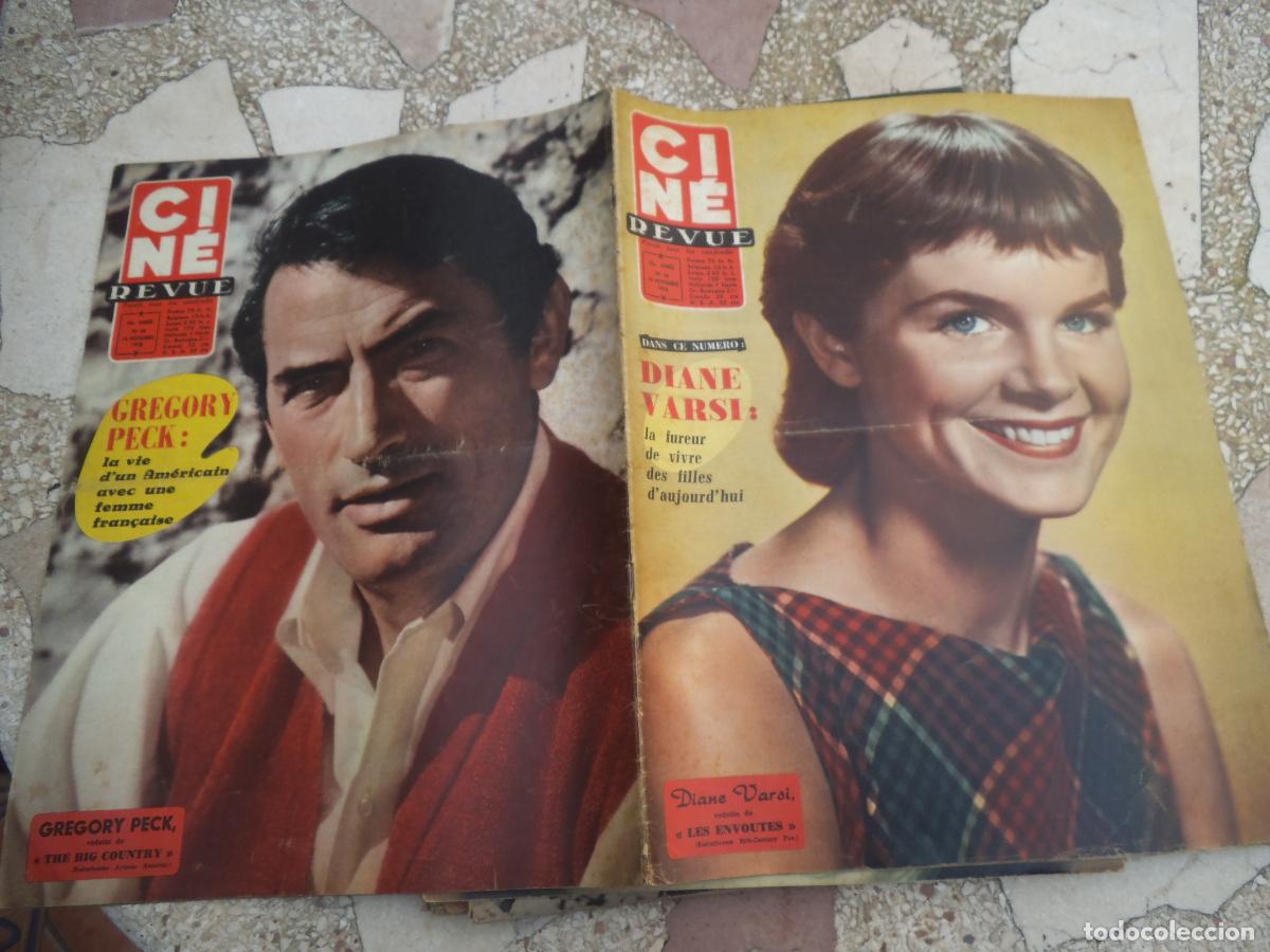 Cine: cine revue n&ordm; 44, 1958, portada diane varsi, gregory peck
